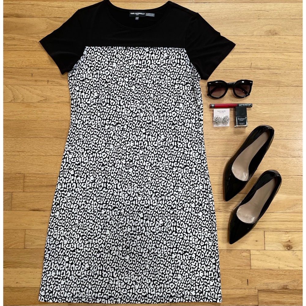 Karl Lagerfeld Paris Animal Print Dress